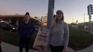 Public Education: Woman Comes to Encourage, Pro-abort Shows Up to Discourage