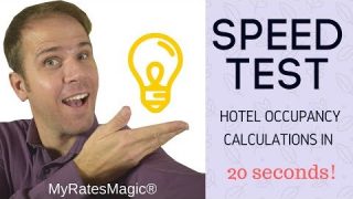 Hotel Rates Calculations and Loading. Speed Test, MyRatesMagic® Vs the Calculator